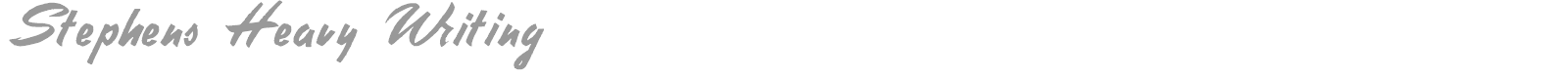 Stephens Heavy Writing font preview